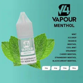 V4 Vapour 10ml eLiquid Menthol