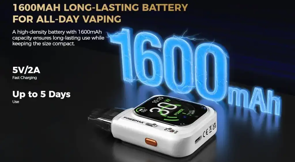 Freemax Rexa Smart Vape Pod Kit Battery