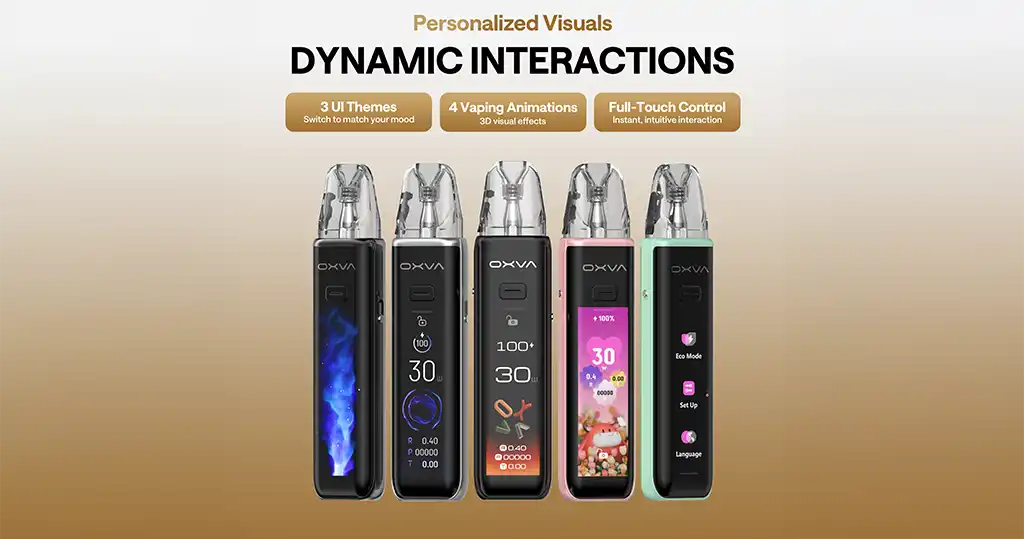 Oxva Xlim 3 Ultra Pod Vape Kit UI Themes