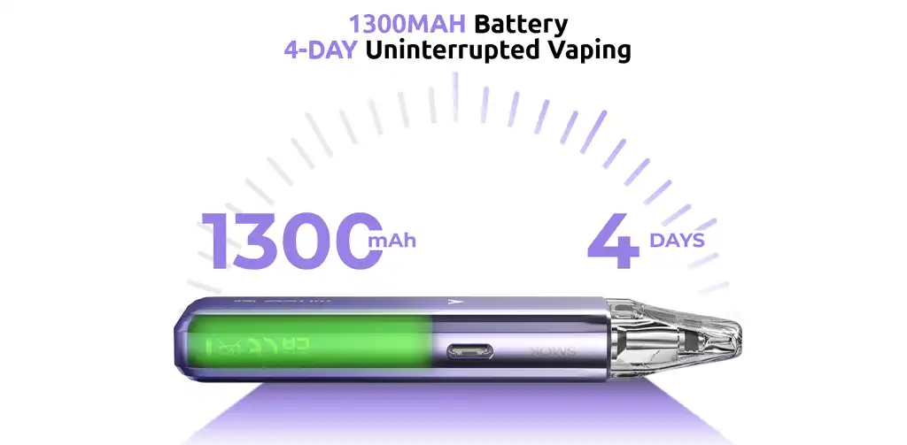 Smok Arco E1 Pod Vape Kit Battery Specification copy