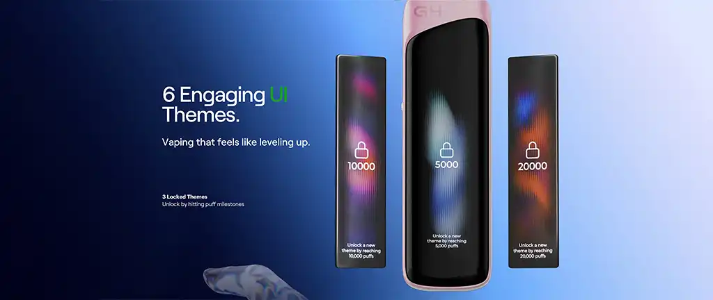 Uwell Caliburn G4 Pro Touch Screen Engaging UI Screen