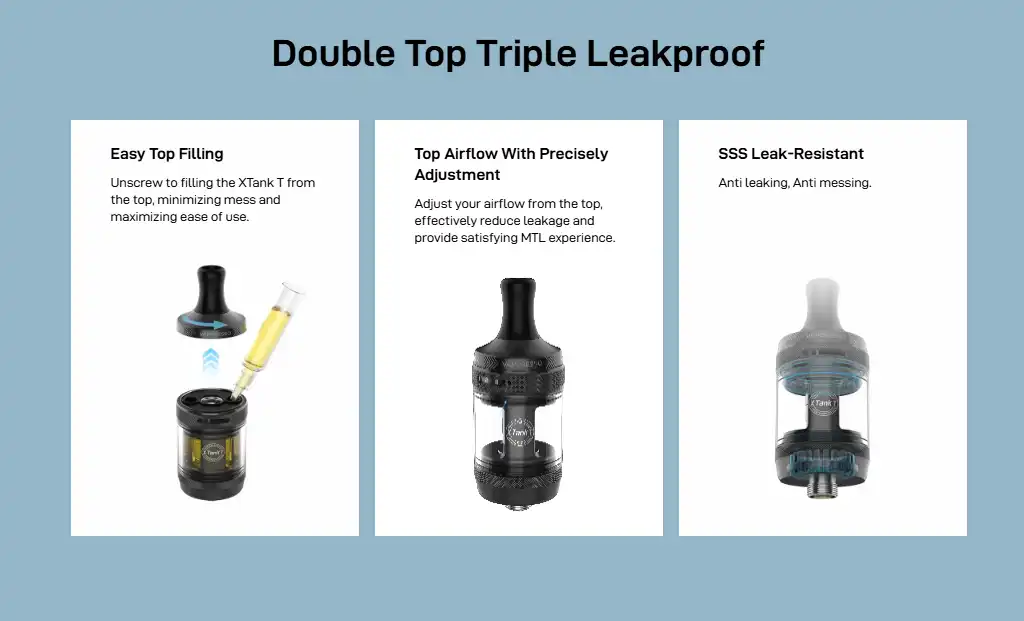 Vaporesso GTX One Pro Vape Kit Leak Proof Specifications