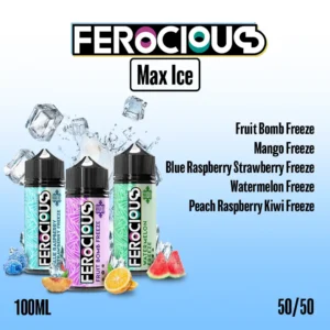 Ferocious Max Ice 50-50 100ml Vape Juice
