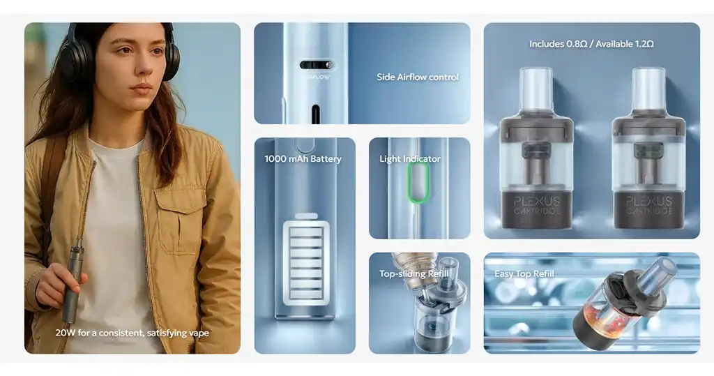 Innokin Plexus Go specifications