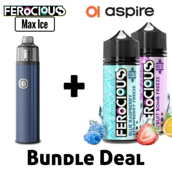 Ferocious Max Ice 100ml Vape Liquid Plus BP Stick Bundle Deal