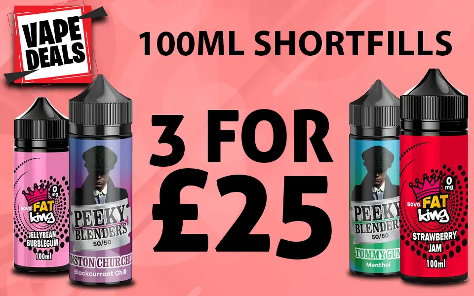 Vape Deals 100ml E-liquid 3 for £25