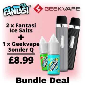 Sonder Q And Fantasi Ice Nic Salts Starter Kit Bundle Deal