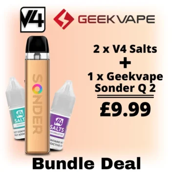 Sonder Q2 And V4 Vape Kit Bundle Deal only £9.99