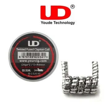 UD Twisted Fused SS Clapton Pre Built Coils 10pcs