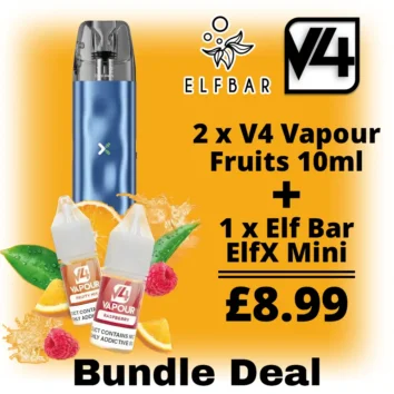 ElfX Vape Kit And V4 Fruits Bundle Deal